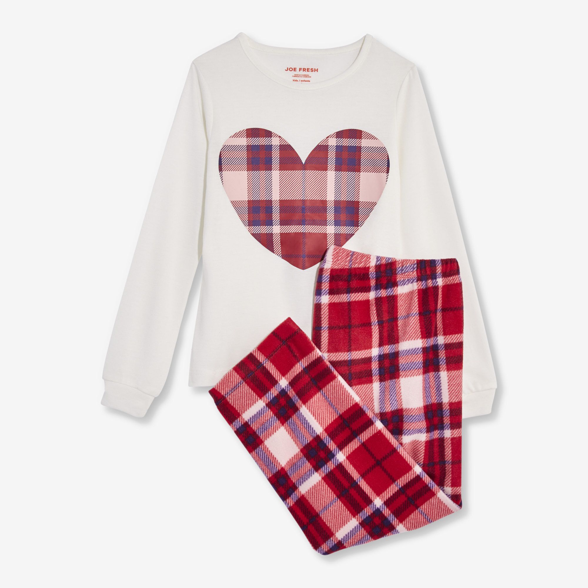 oe Fresh’s kid girls’ holiday two-piece sleep gift set