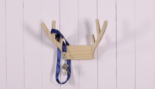 DIY Antler Key Rack Thumb Clean