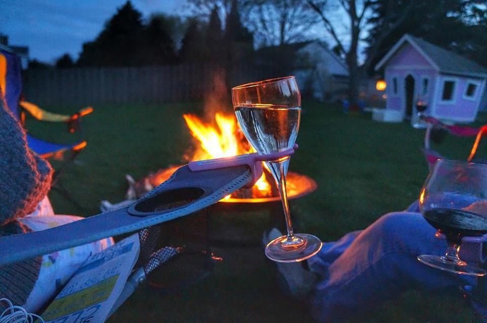 Wine hook on a cottage chair