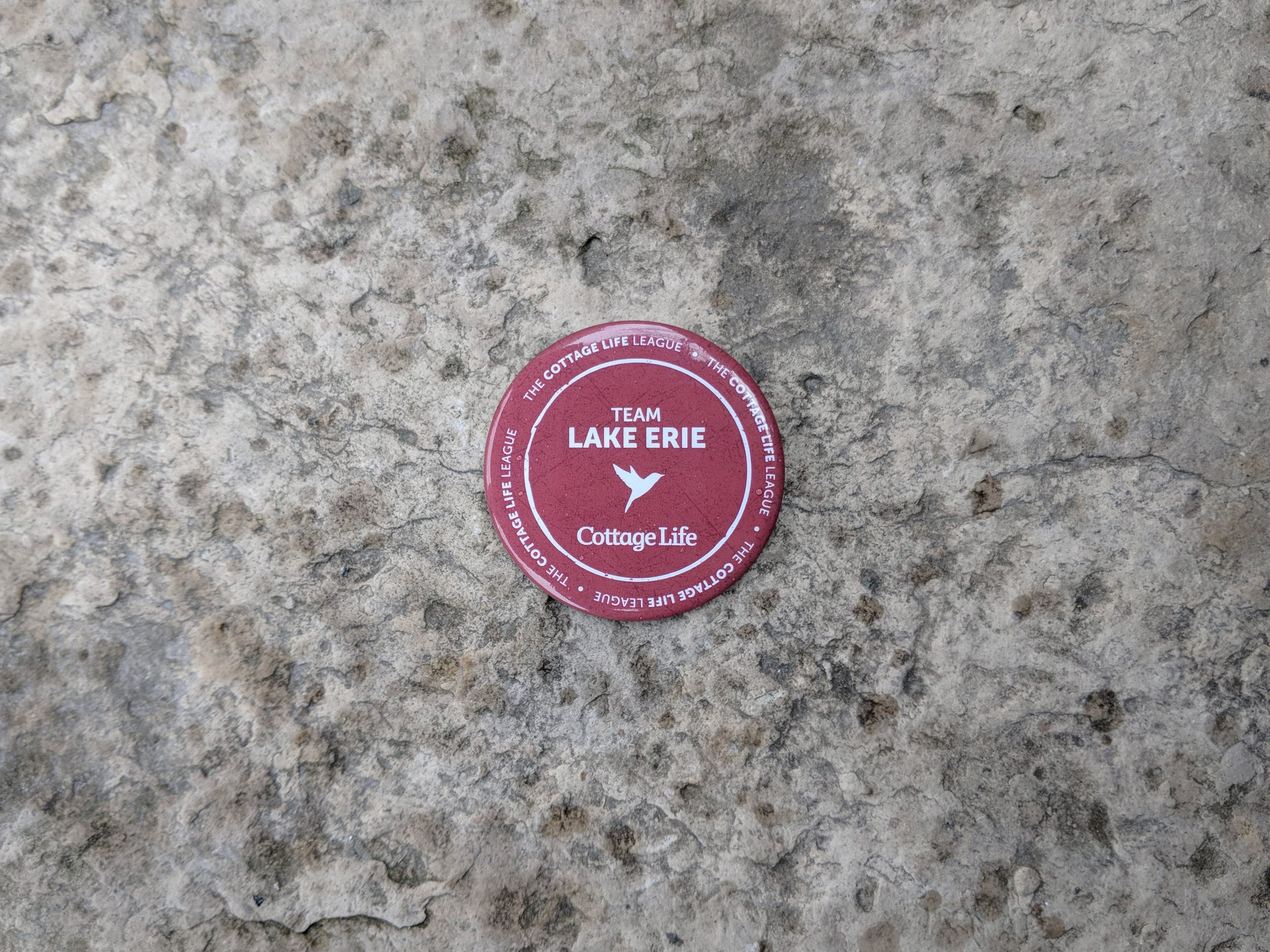 A button with the location Lake Erie