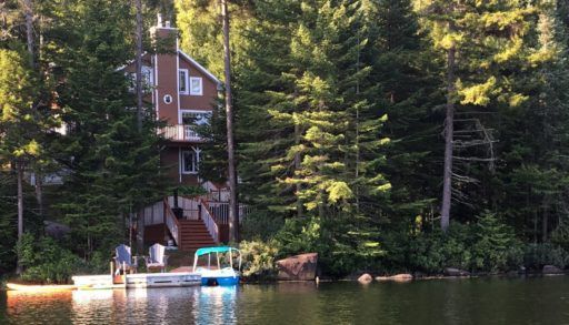 The cabin by the water.