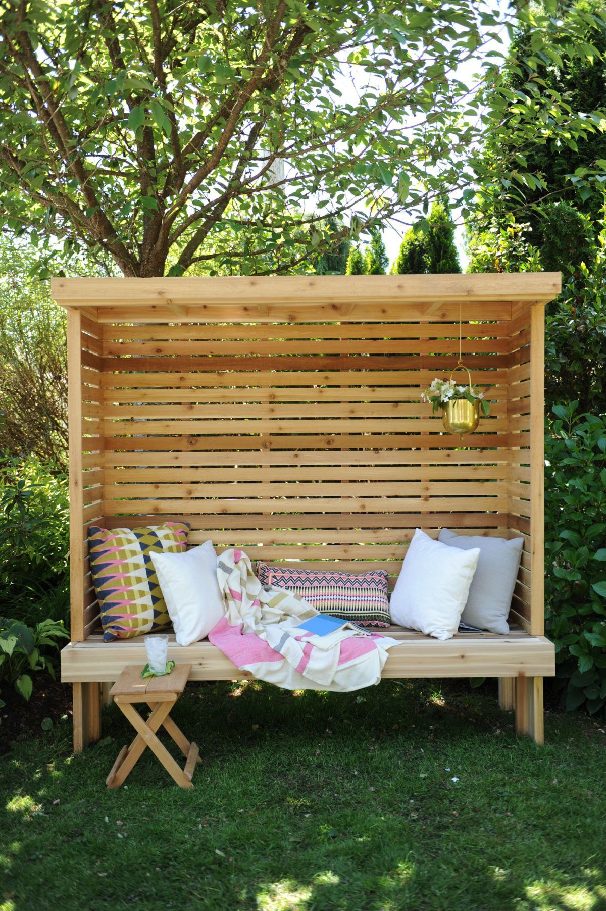 Cedar privacy nook project