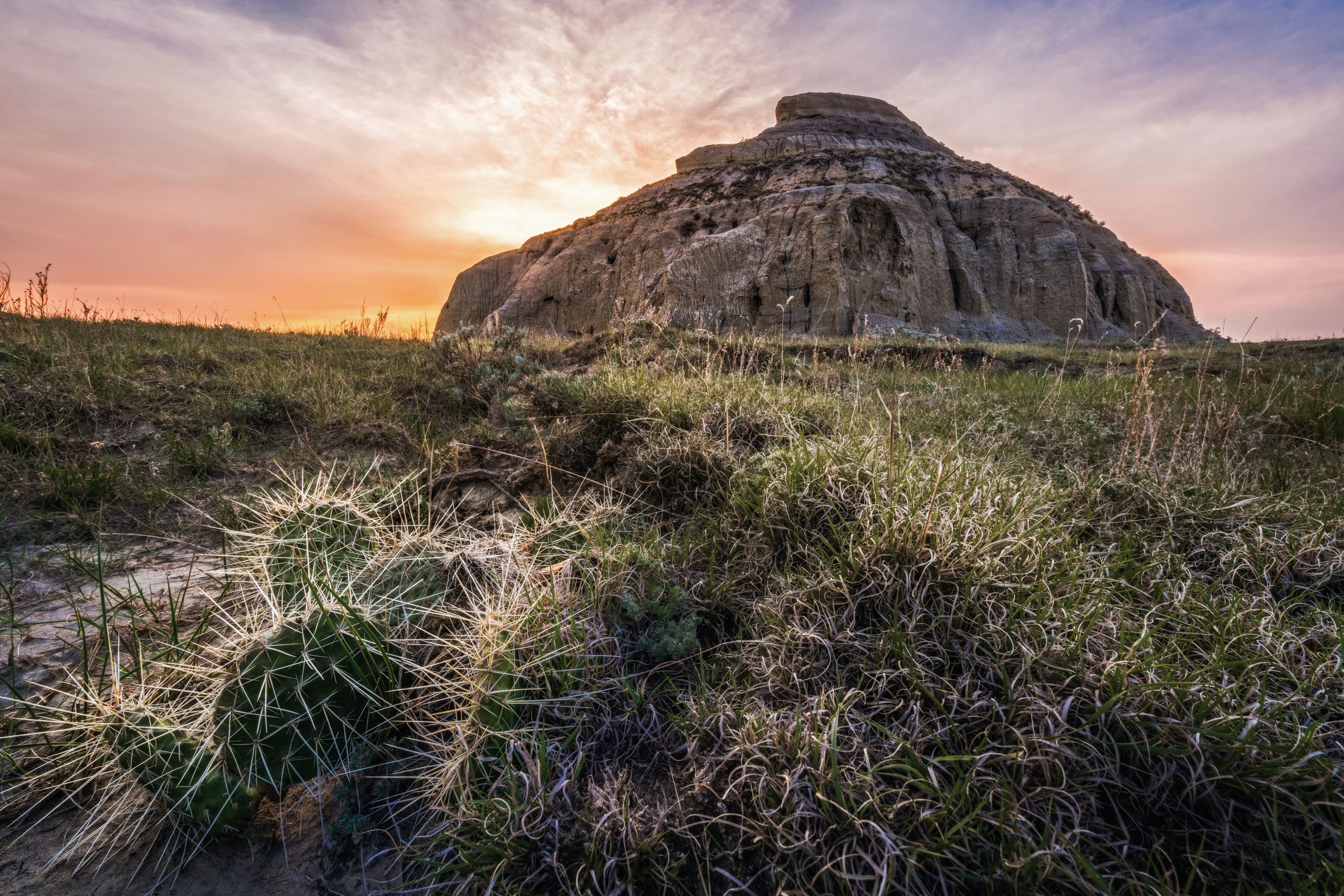 castle-butte-on-a-mountain-near-US-border
