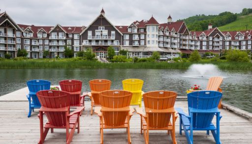 muskoka-chairs-on-dock-blue-mountain-ontario