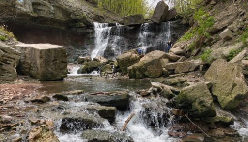 waterfall-on-hike-ontario
