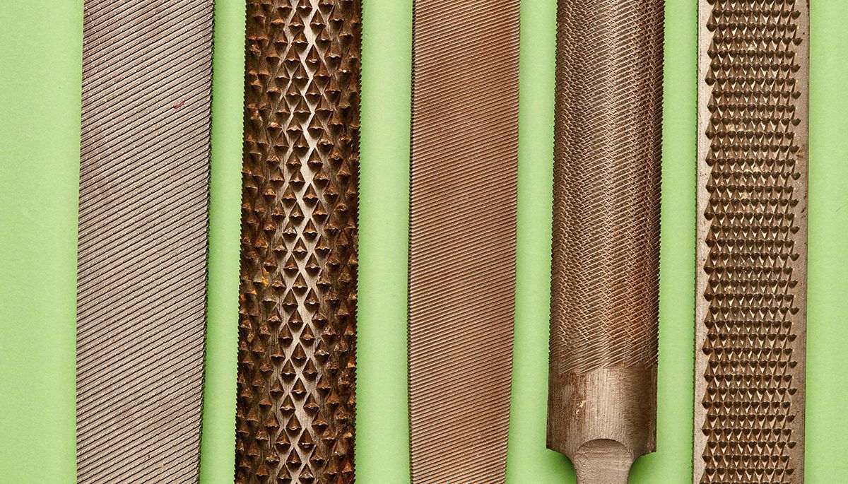 close up of various files and rasps