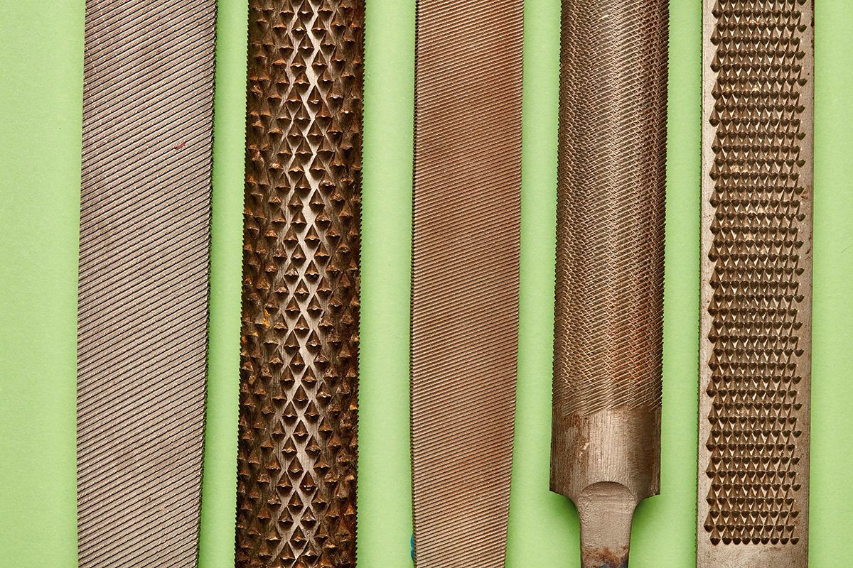 close up of various files and rasps
