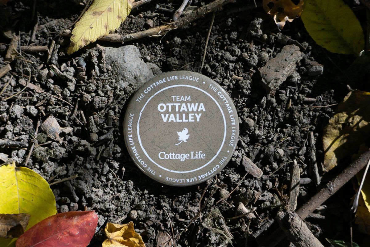 a button with Ottawa Valley on it
