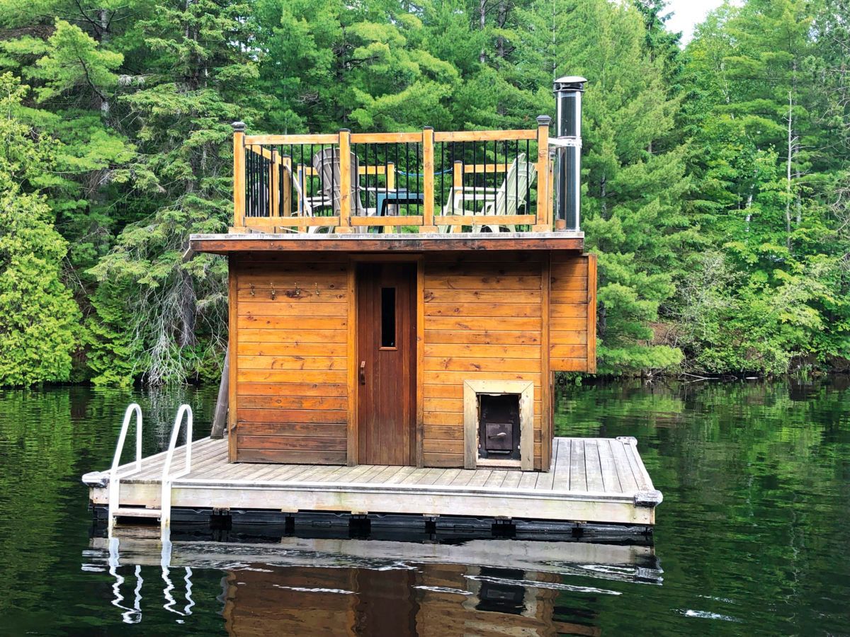 floating sauna raft