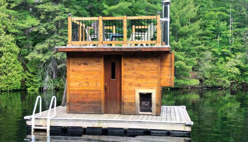 floating sauna raft