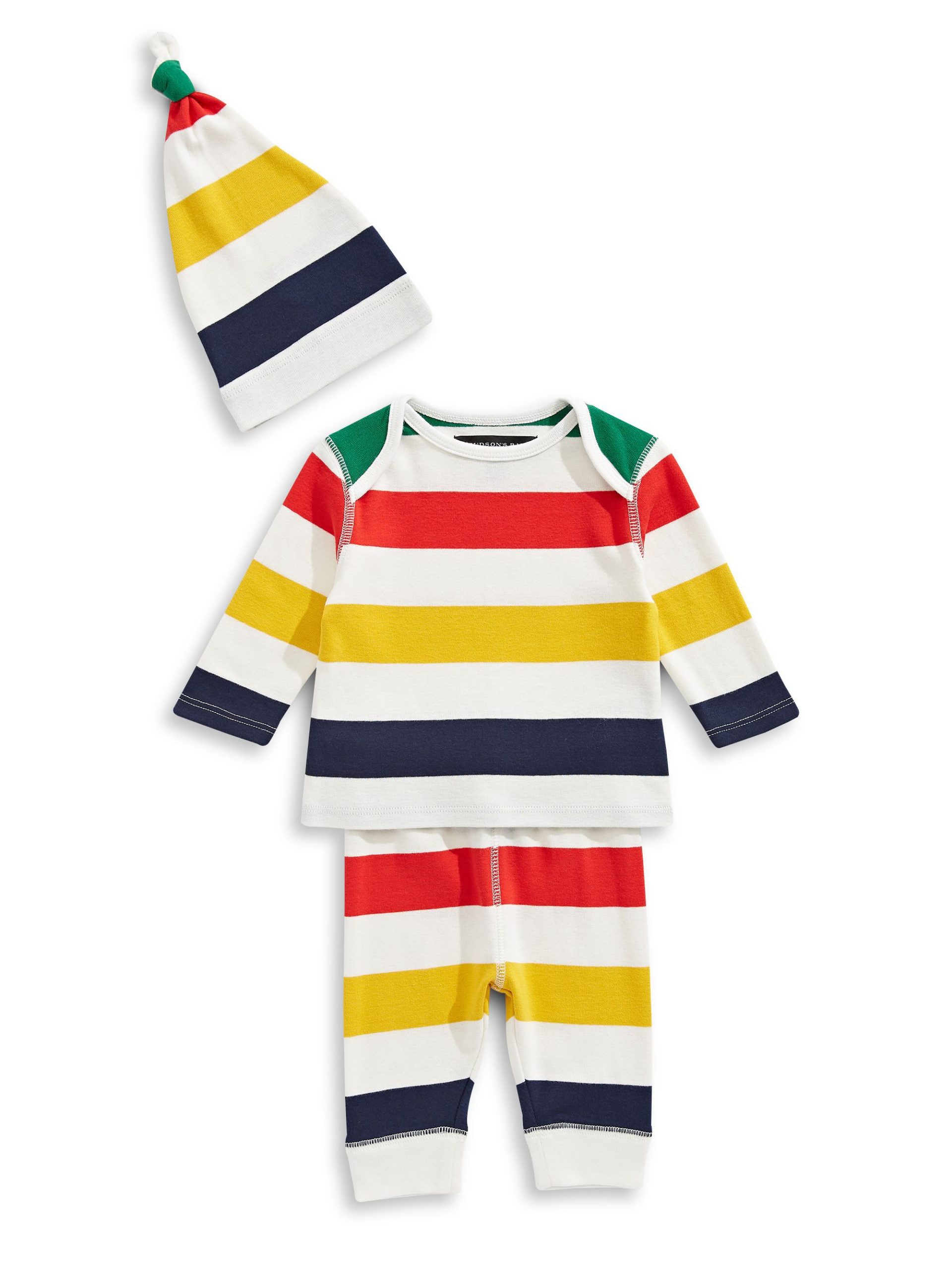 Baby's Layette Multi Stripe 3-Piece Set