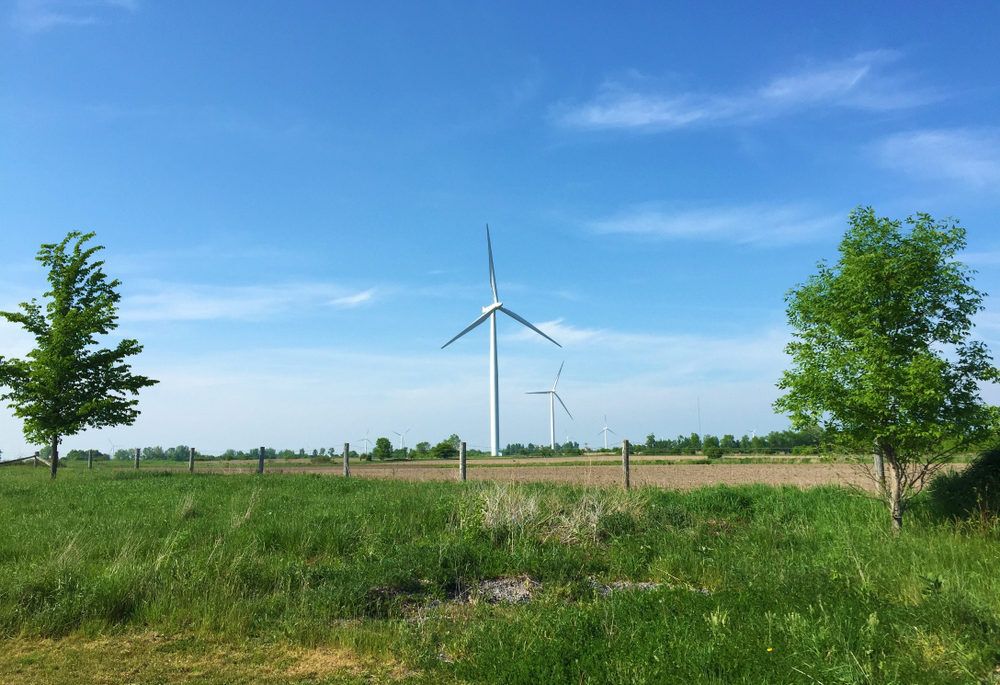 Wind turbines in the countryside