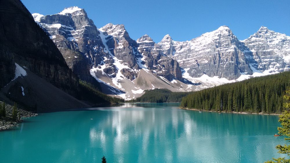 mountains, Lake Moraine Canada Banff National Park