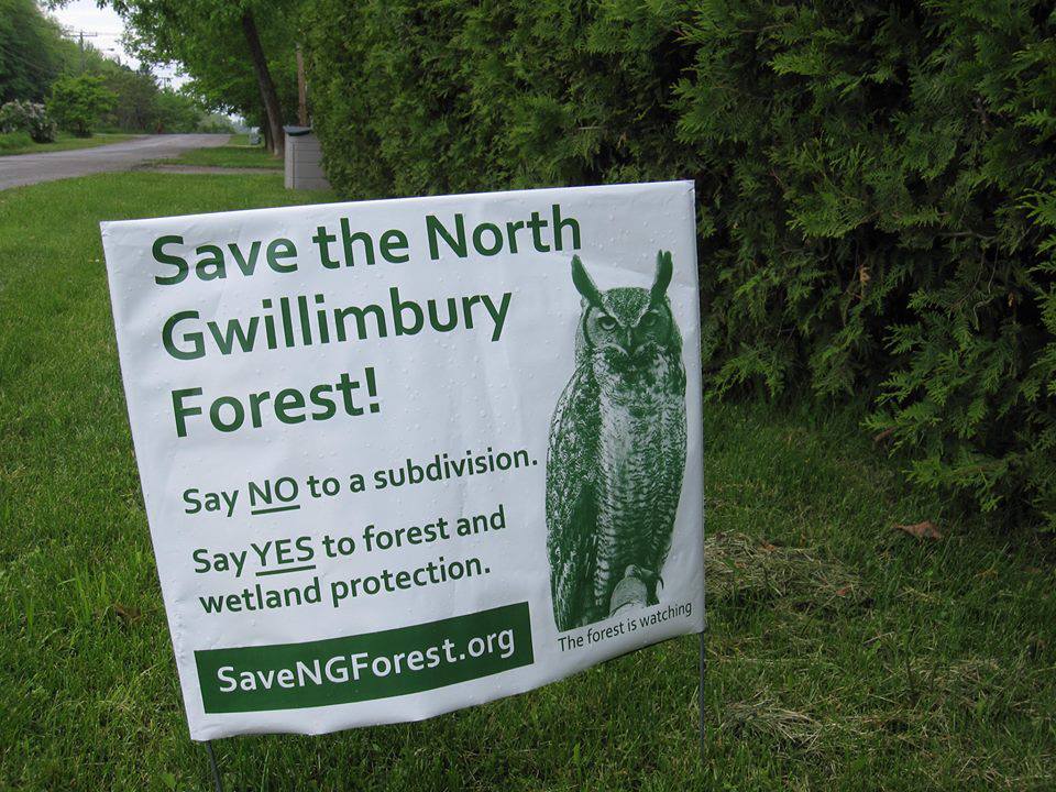 Save North Gwillimbury Forest Sign