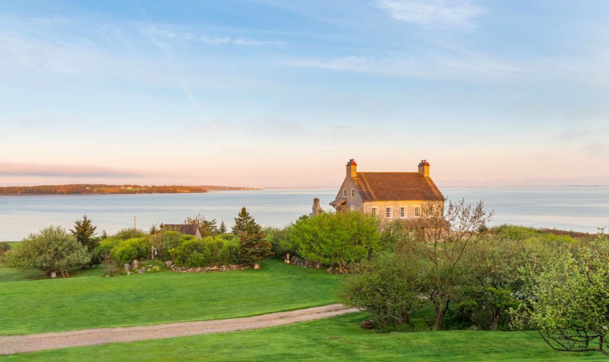 View of chateau and property