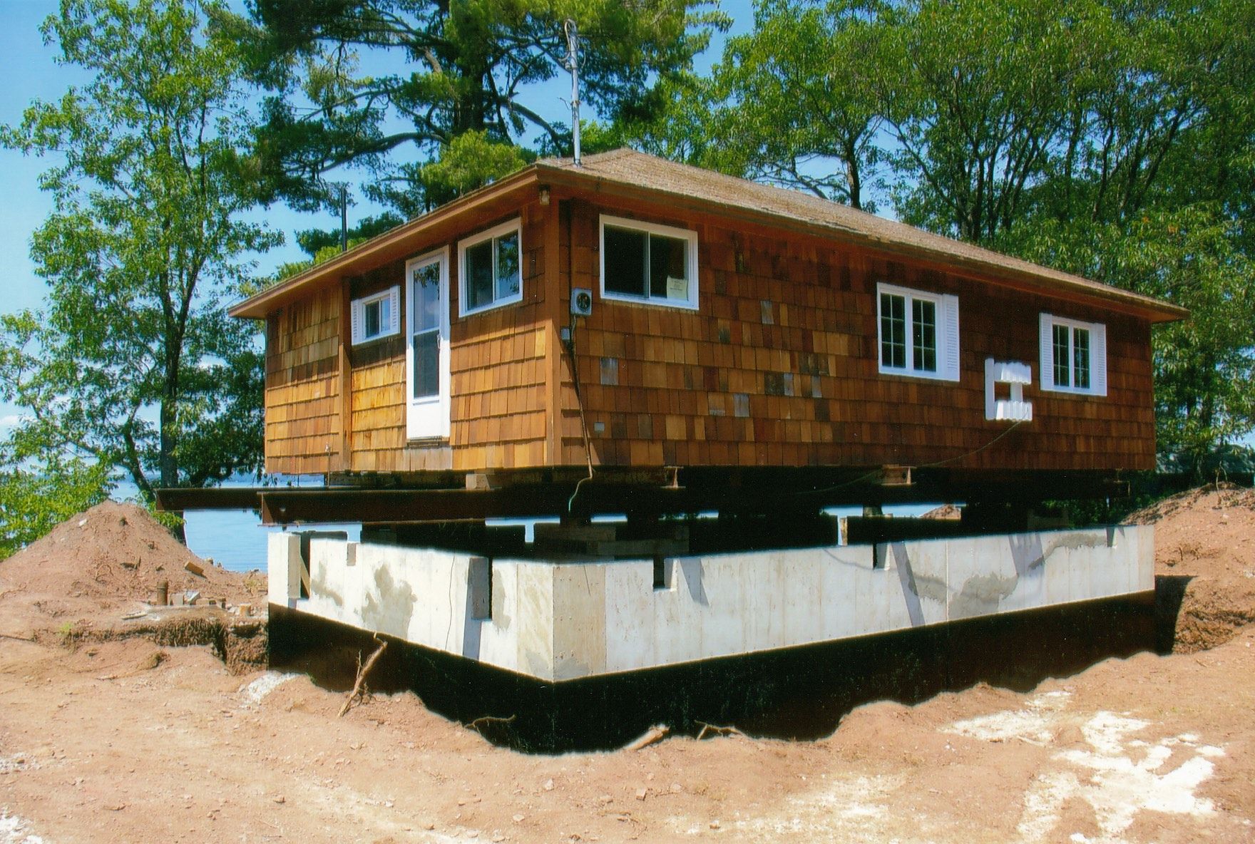cottage after a flood