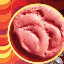 Rhubarb sorbet