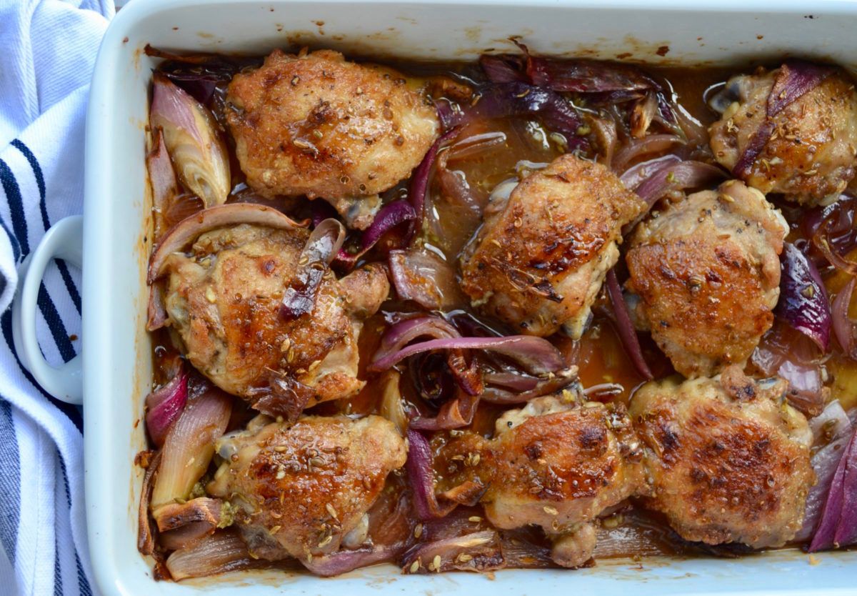 slow-roasted maple chicken