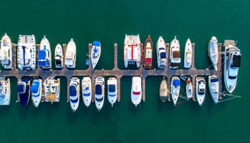 boats docked at a marina