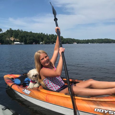 Cailan paddling kayak