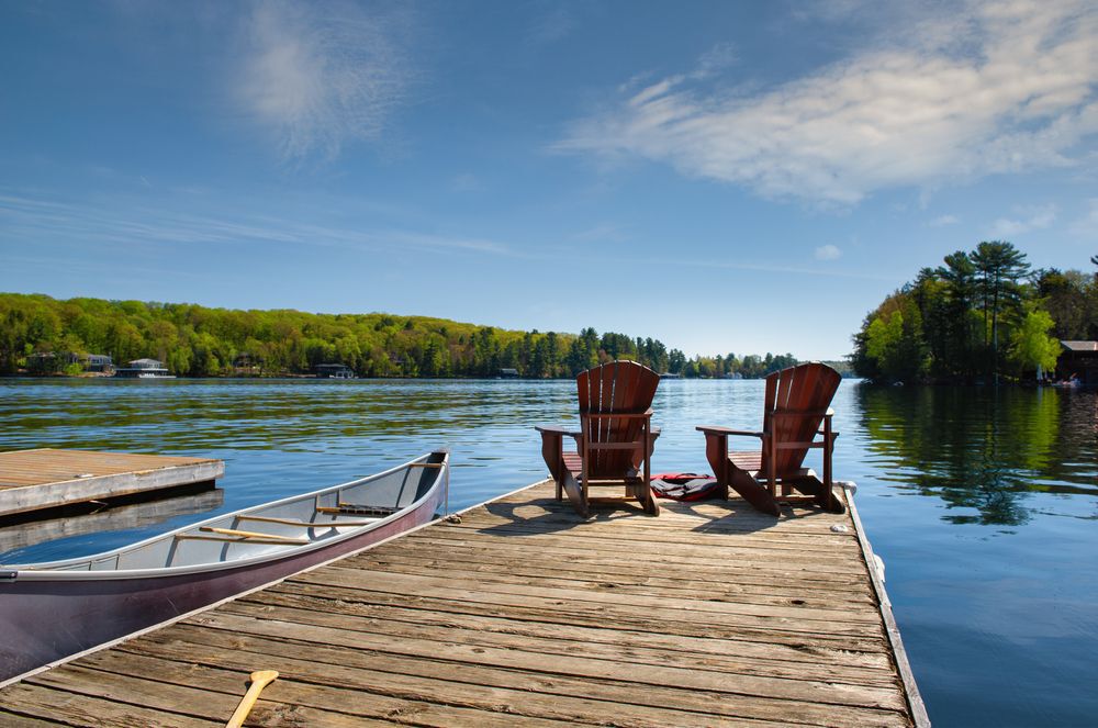 peaceful dock view