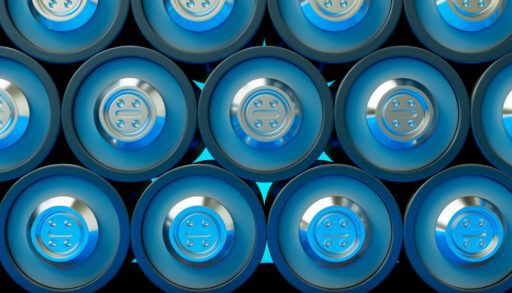 Lithium batteries stacked on top of each other