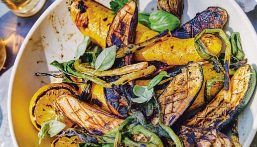 Grilled summer vegetables
