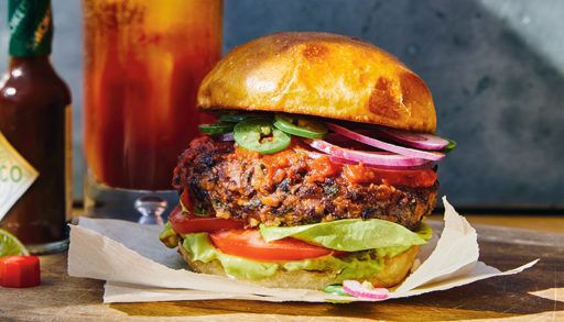 Nacho bean burger supreme