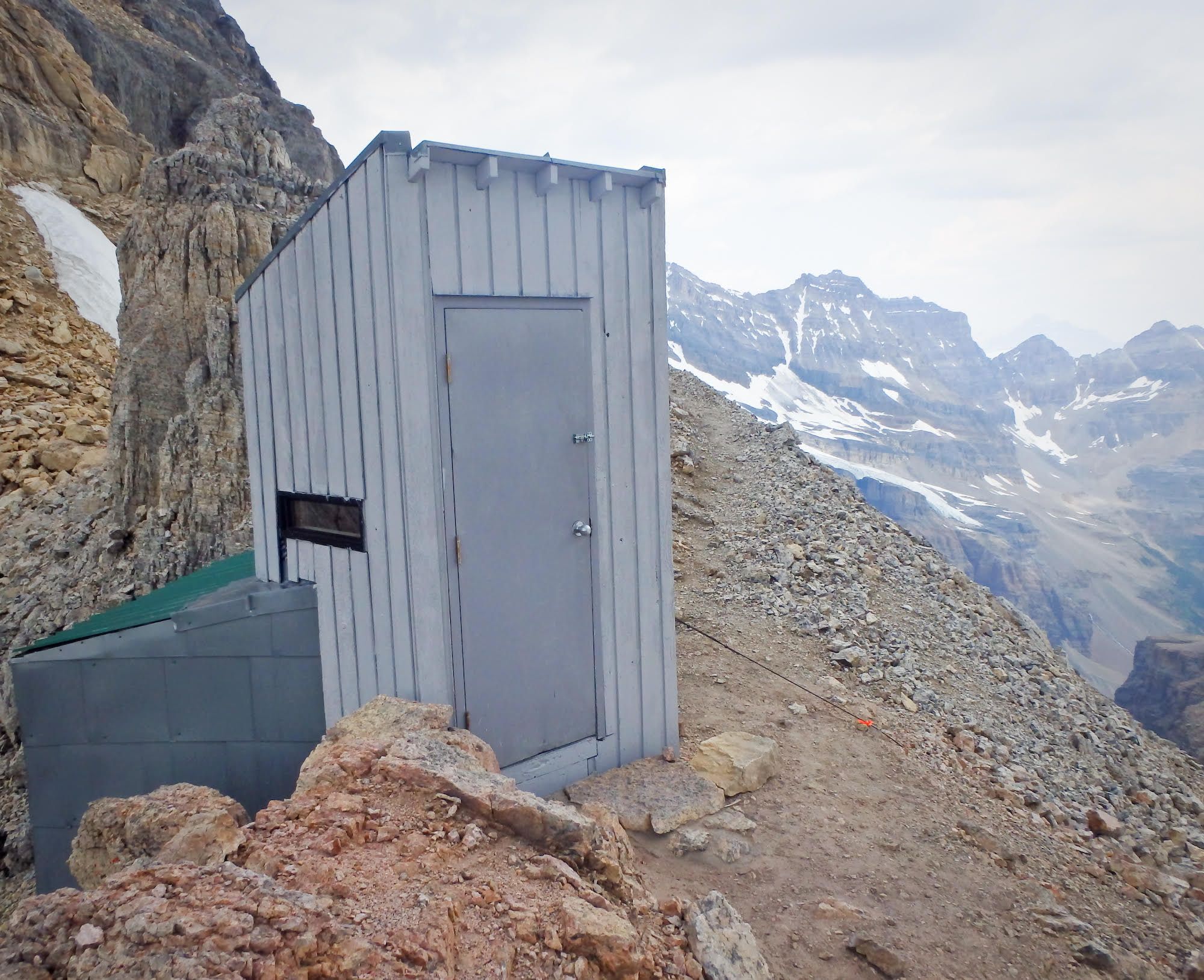 Abbott Pass outhouse