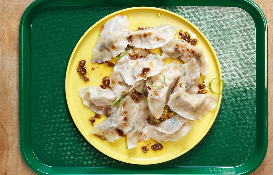 Pork and bok choy dumplings
