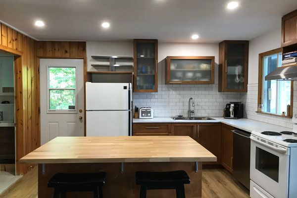 cottage kitchen after the renovation, upcycle