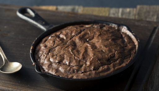 brownies in skillet
