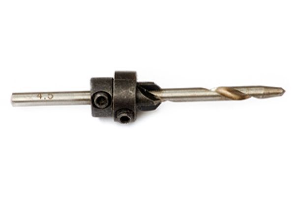 combo-pilot/countersink drill bit on white background