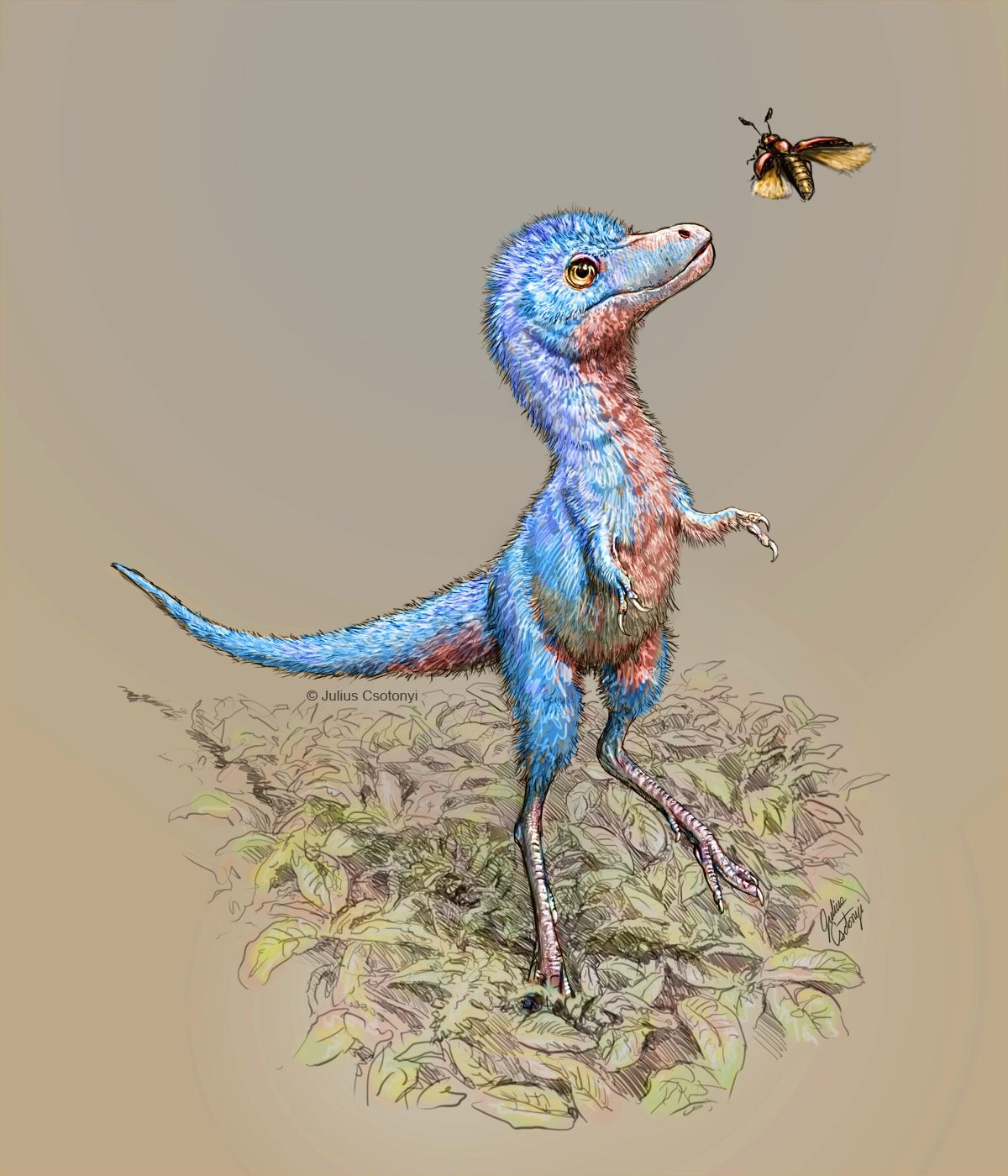 a rendering of a dinosaur