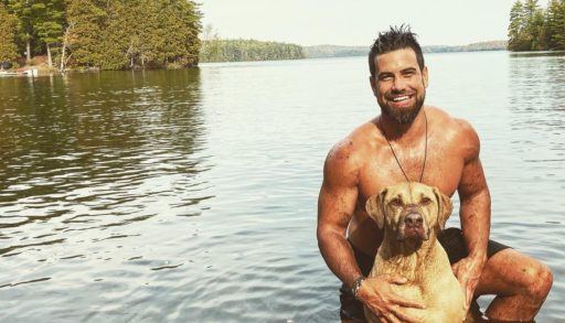 Blake Moynes and dog Koho