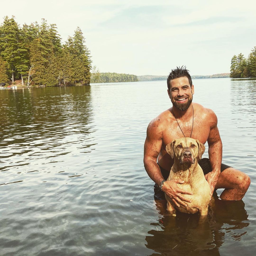 Blake Moynes and dog Koho