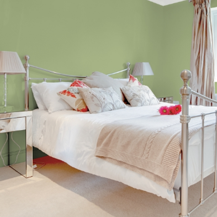 green paint on room, colour of the year