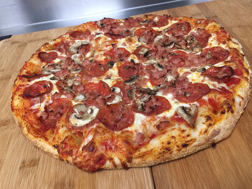 Pizza pie from Pizza Alloro