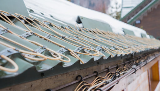anti-icing system for roof, fix