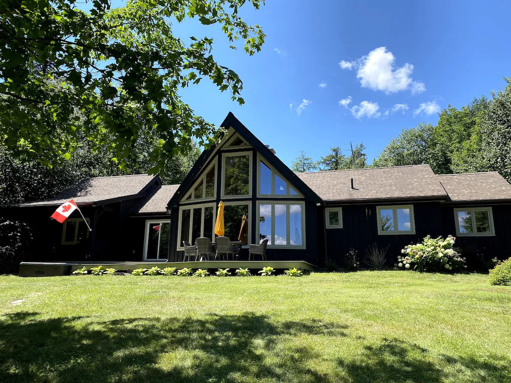 The outside of the cottage