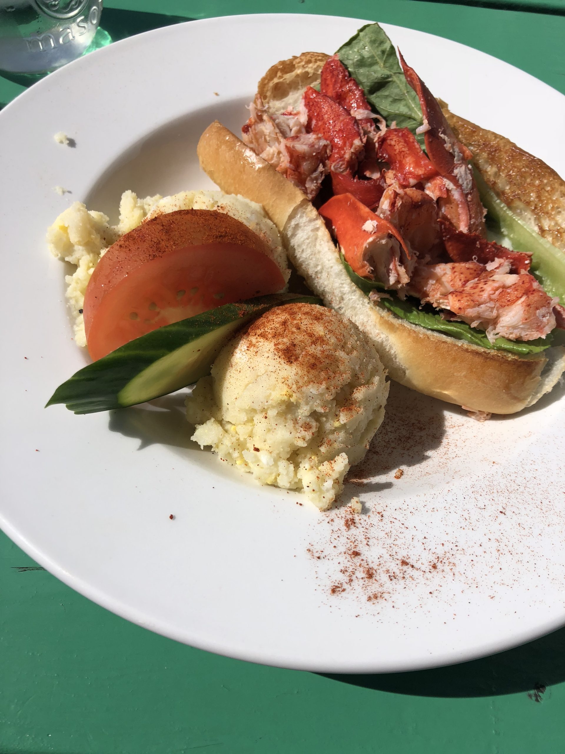 lobster roll from lobster barn in victoria-by-the-sea, p.e.i.