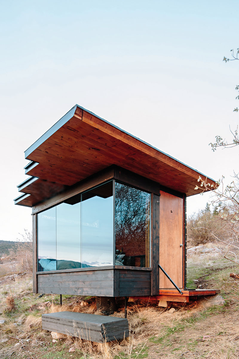 The Scouse tiny cabin on the scorched Okanagan property