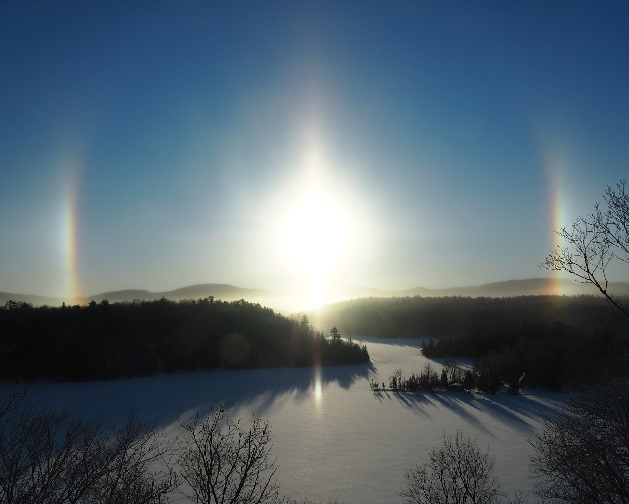 Sunrise with sundogs