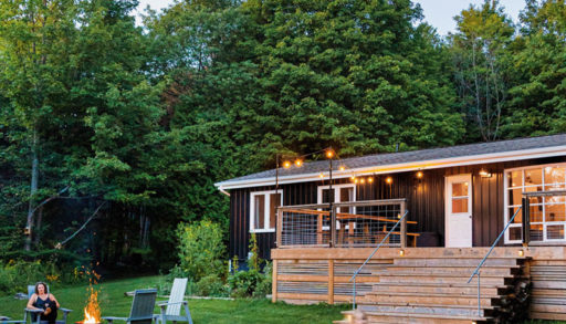 exterior shot of Raina and Wilson's shared cottage