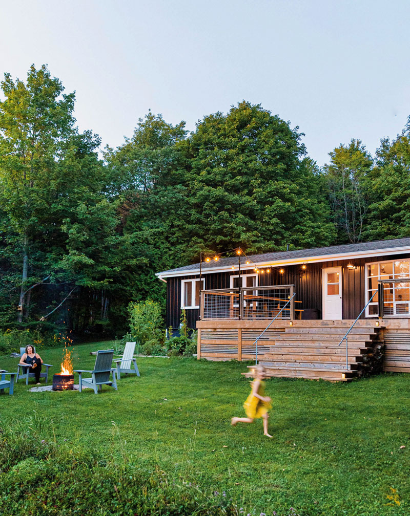 exterior shot of Raina and Wilson's shared cottage