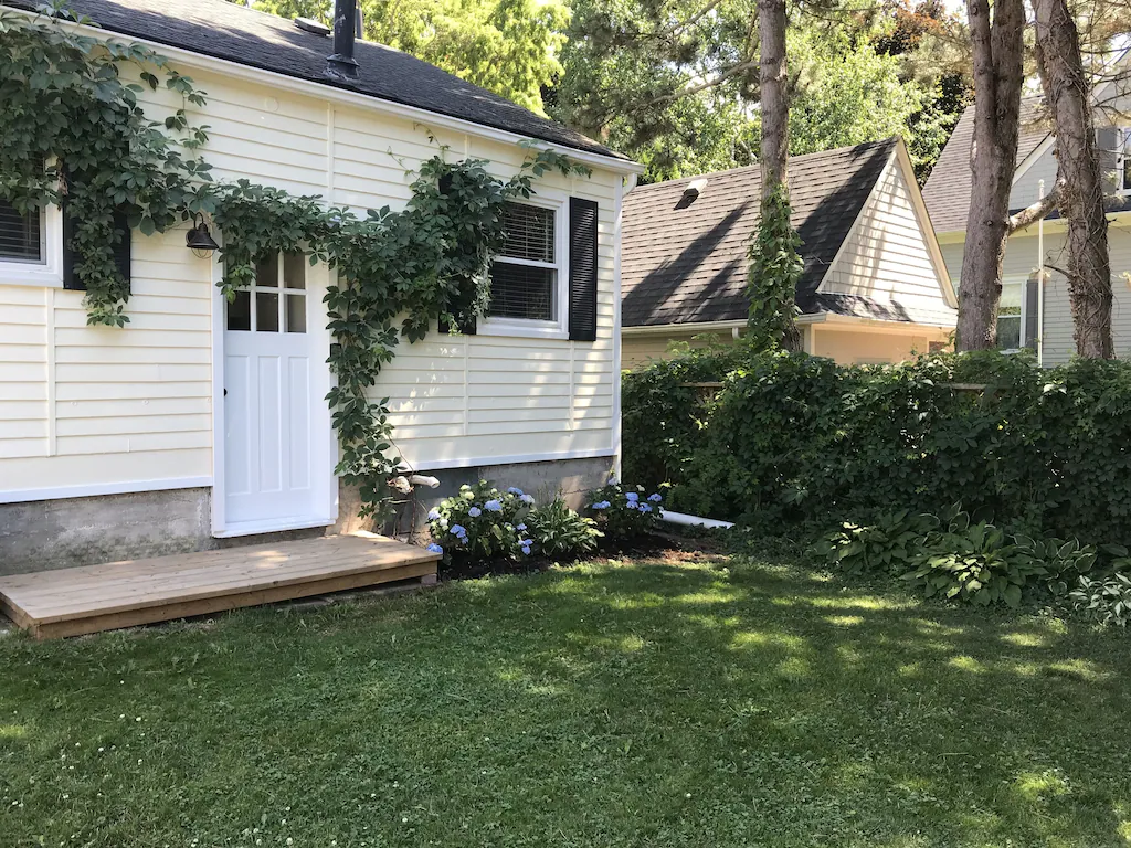 Cottage backyard