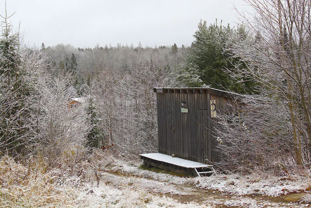 Cabin outhouse