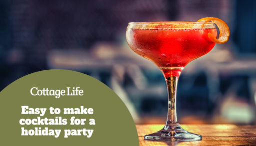 Negroni coctail standing on the table close up