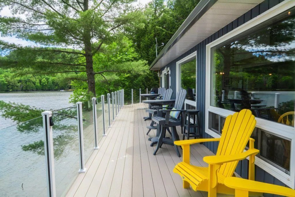 Deck with Muskoka chairs