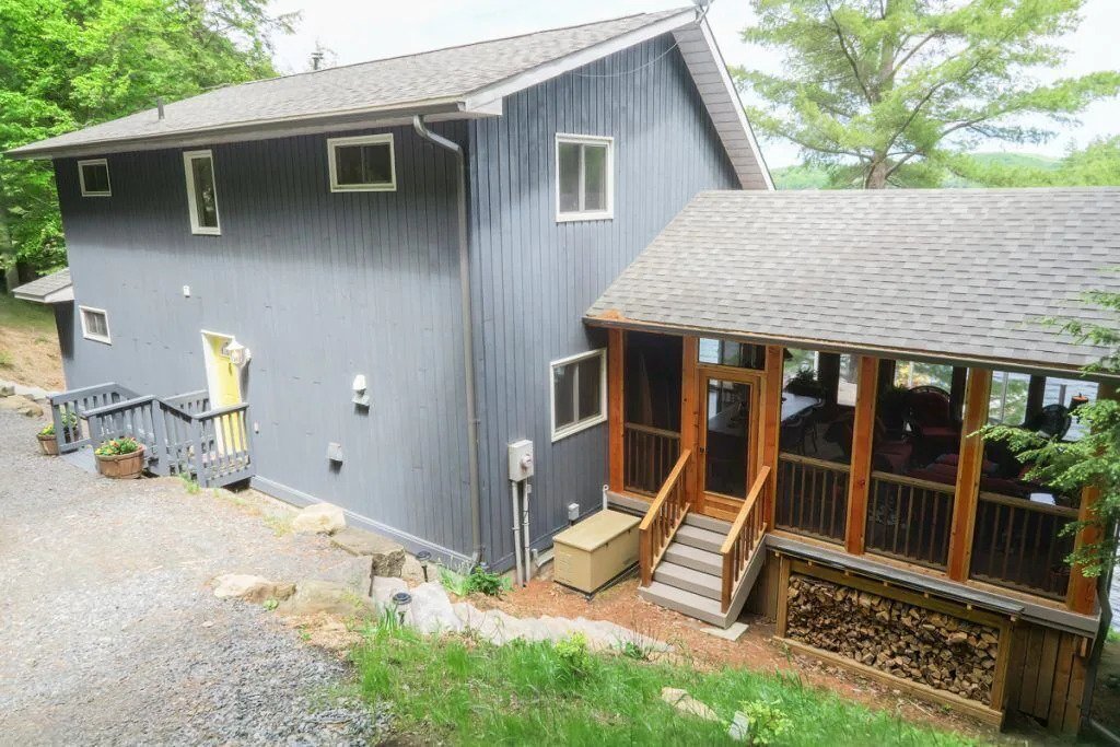 The outside of the cottage